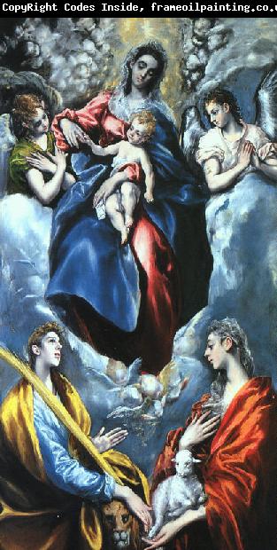 El Greco Madonna and Child with St.Marina and St.Agnes